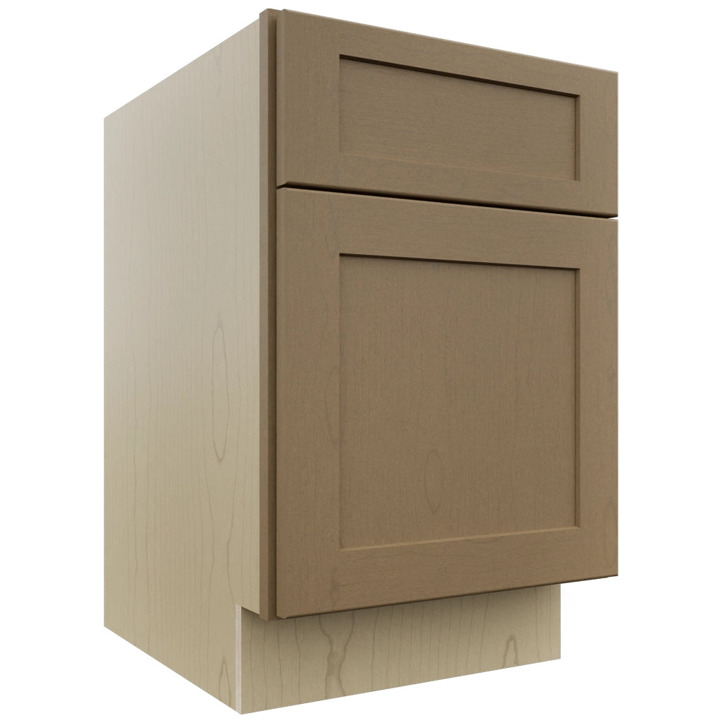 Fabuwood Galaxy Truffle FD18 Vanity Desk, Front View