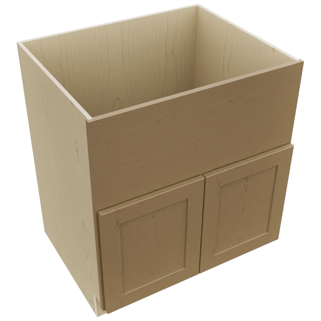 Fabuwood Galaxy Truffle FS30 Base Farm Sink Cabinet, Top View