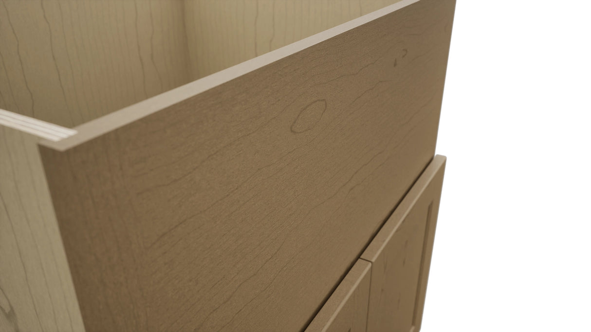 Fabuwood Galaxy Truffle FS30 Base Farm Sink Cabinet, Detail View