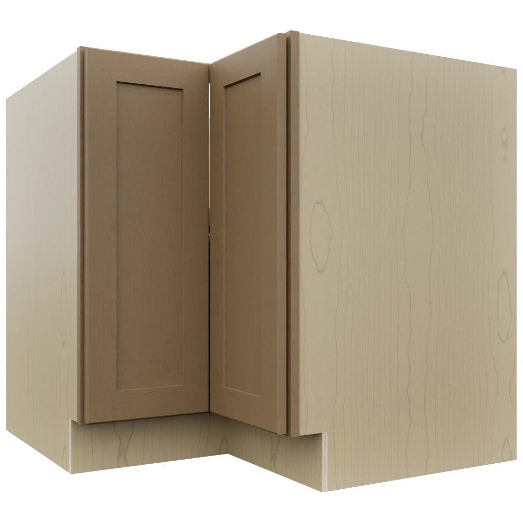 Fabuwood Galaxy Truffle LSB36 Base Corner Lazy Susan Cabinet, Front View