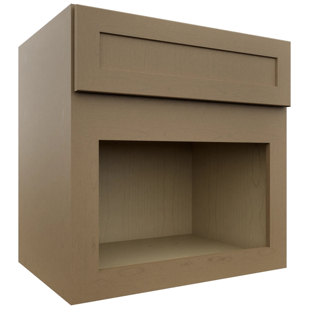 Fabuwood Galaxy Truffle MC303021 Wall Microwave Cabinet, Front View