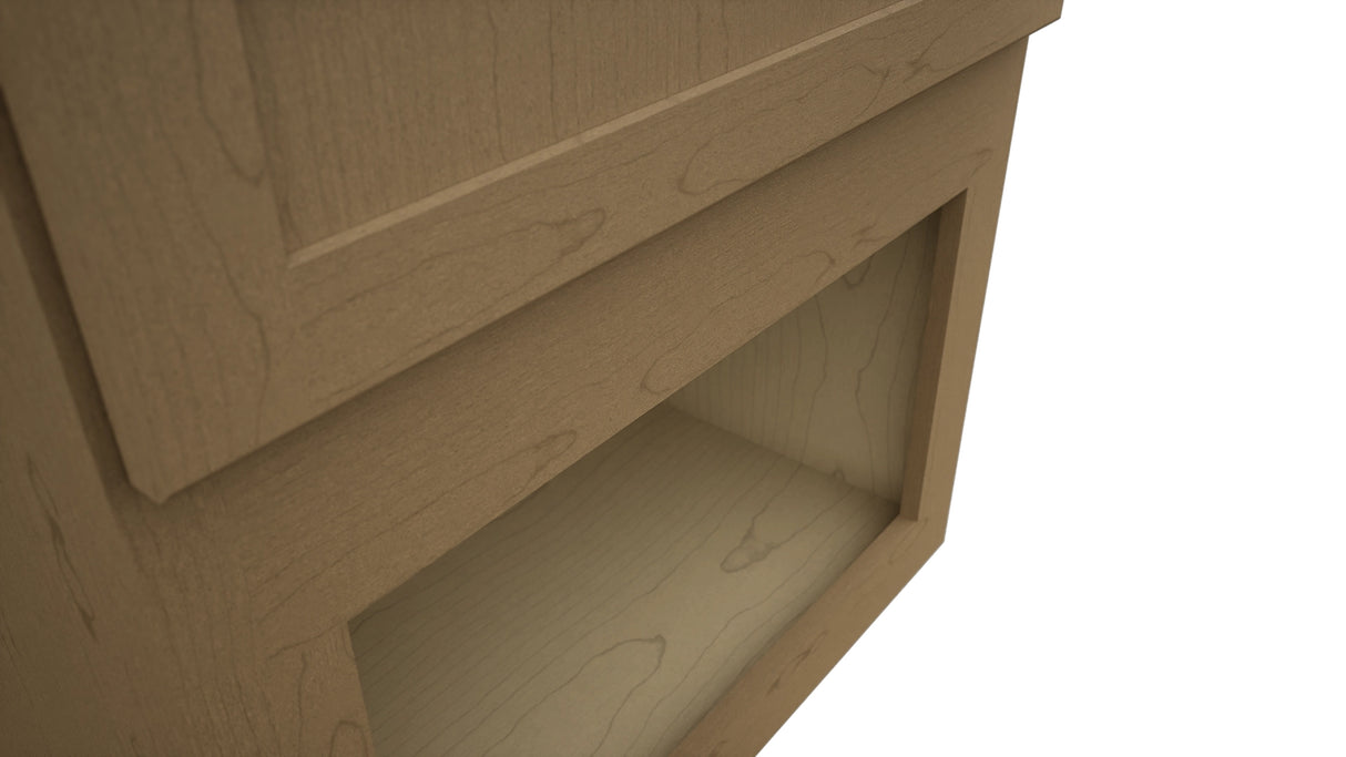 Fabuwood Galaxy Truffle MC303021 Wall Microwave Cabinet, Detail View