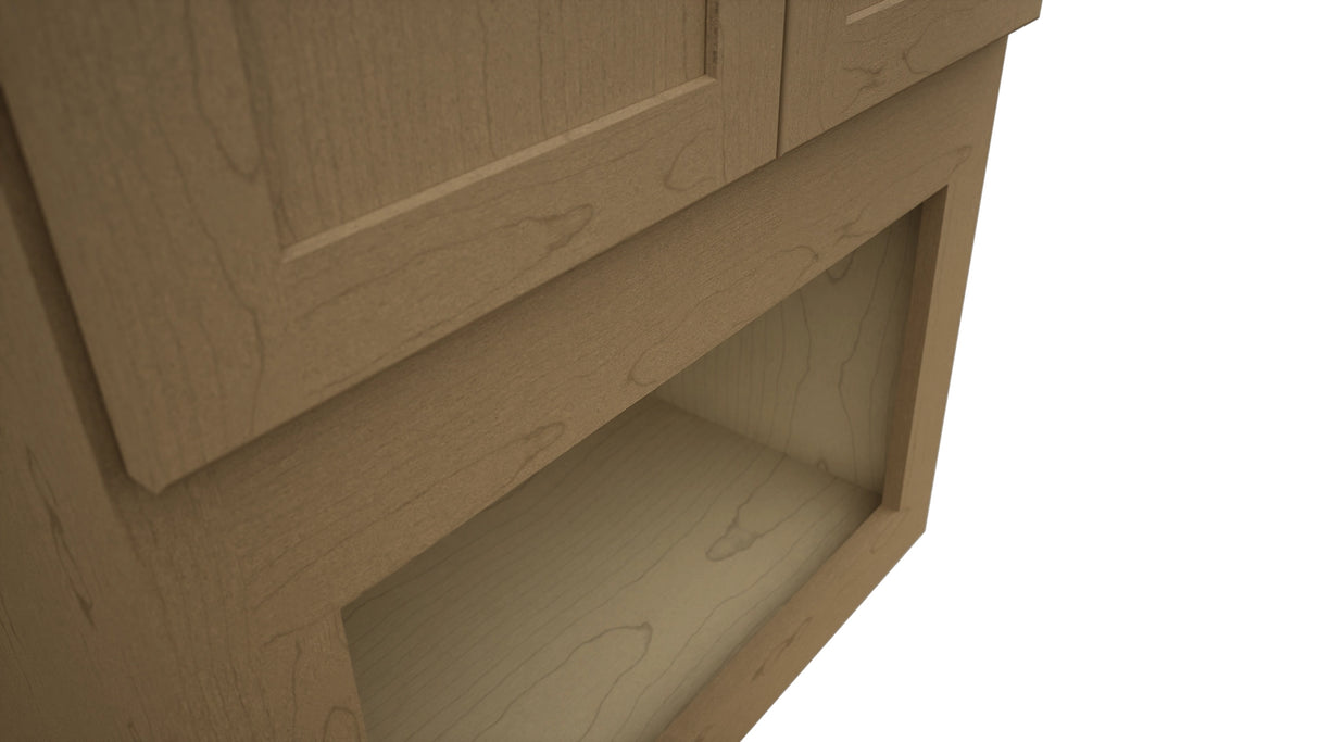 Fabuwood Galaxy Truffle MC303921 Wall Microwave Cabinet, Detail View