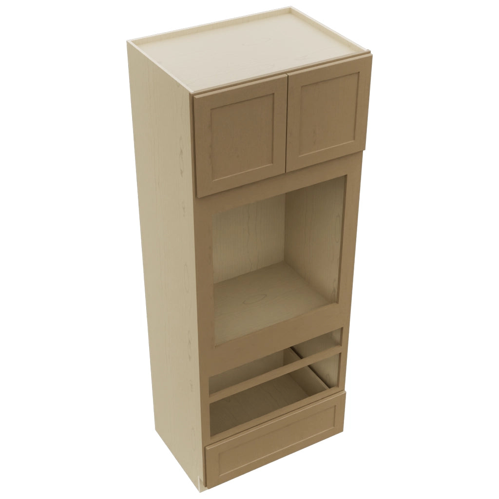 Fabuwood Galaxy Truffle OC3390D Tall Oven Cabinet Double, Top View