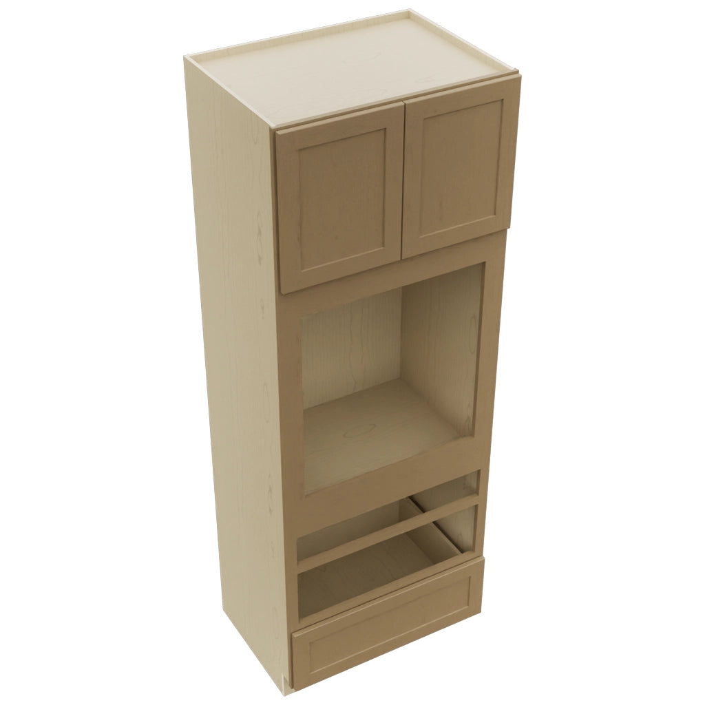 Fabuwood Galaxy Truffle OC3393D Tall Oven Cabinet Double, Top View