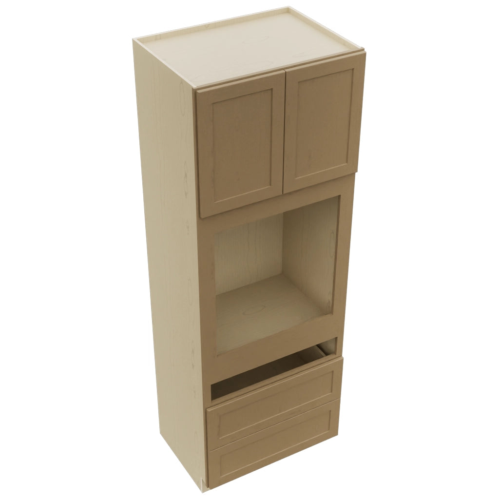 Fabuwood Galaxy Truffle OC3396C Tall Oven Cabinet Combo, Top View