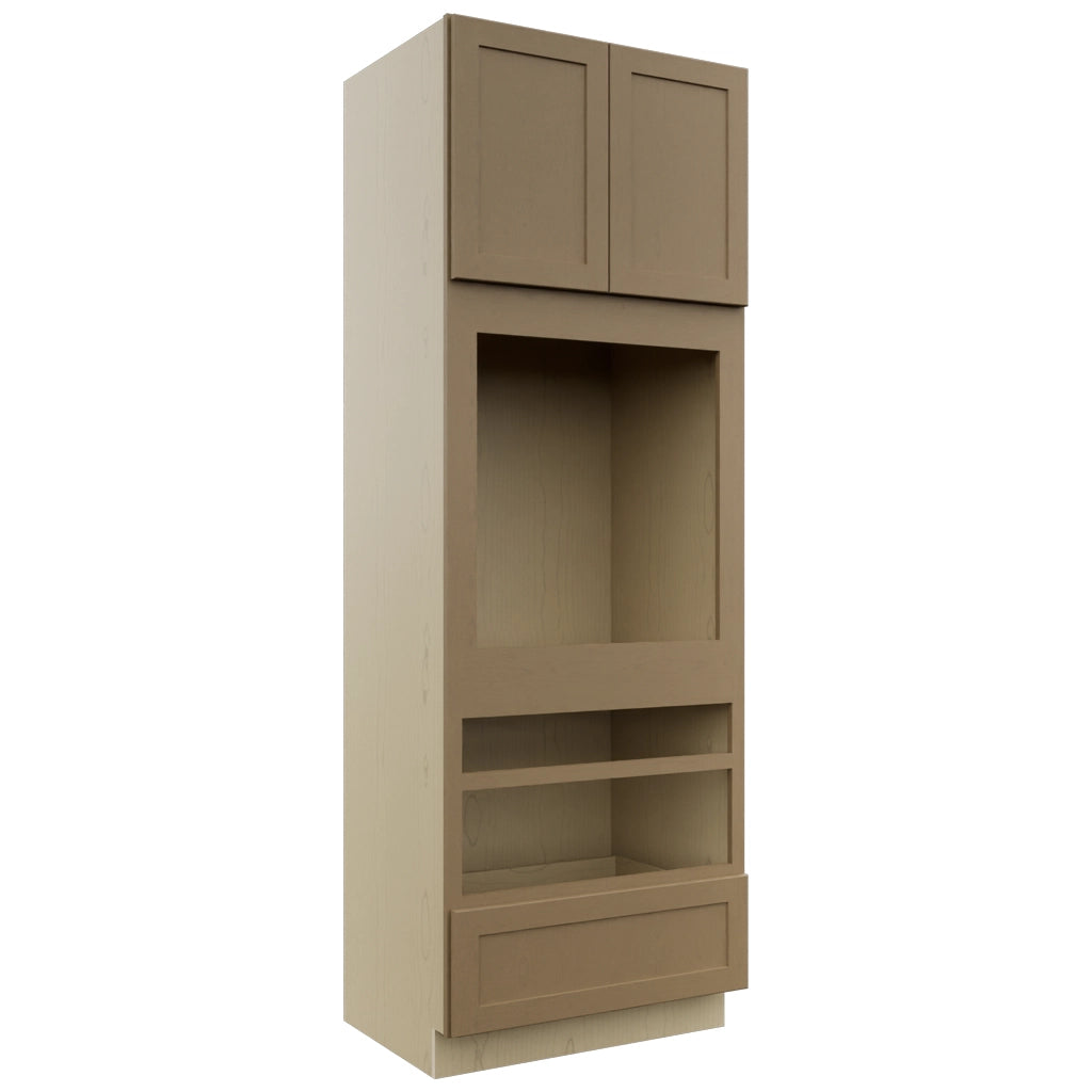 Fabuwood Galaxy Truffle OC3396D Tall Oven Cabinet Double, Front View