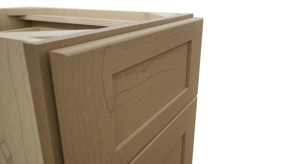 Fabuwood Galaxy Truffle VB15-34 Vanity Base Standard Cabinet, Detail View