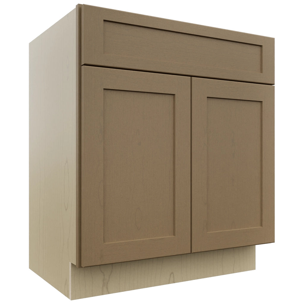 Fabuwood Galaxy Truffle VB30-34 Vanity Base Standard Cabinet, Front View