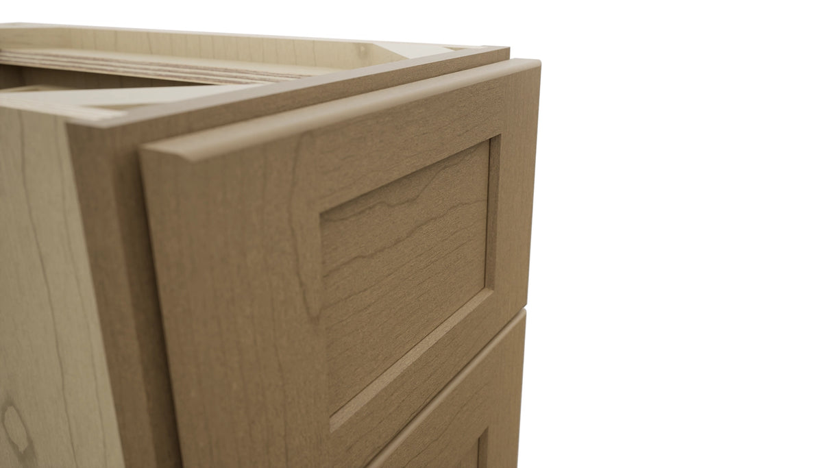 Fabuwood Galaxy Truffle VDB12-34 Vanity Drawer Cabinet, Detail View