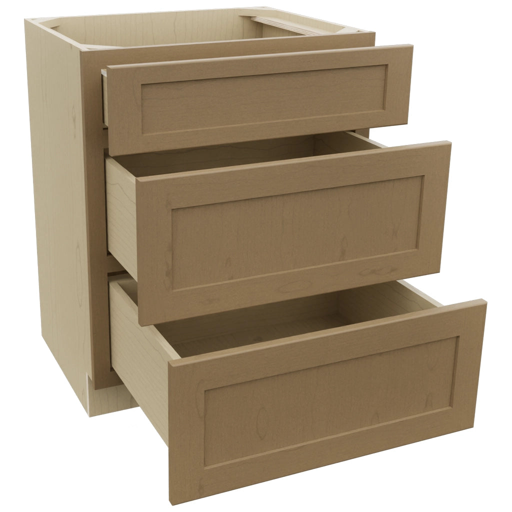 Fabuwood Galaxy Truffle VDB27-34 Vanity Drawer Cabinet, Open View