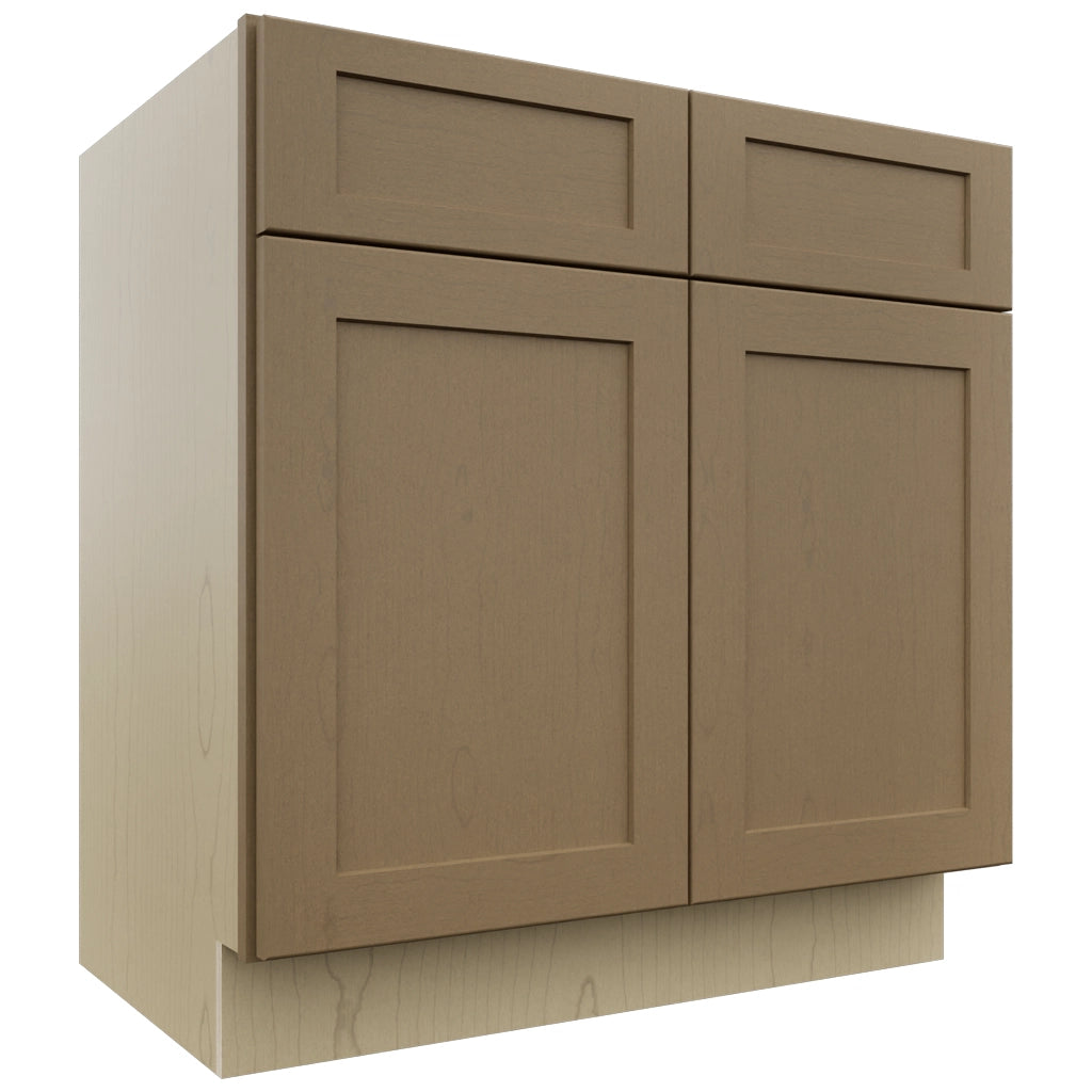 Fabuwood Galaxy Truffle VSB33-34 Vanity Sink Cabinet, Front View