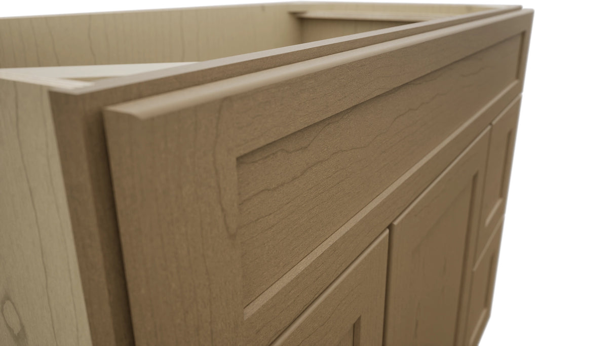 Fabuwood Galaxy Truffle VSD30DL Vanity Combo Cabinet, Detail View