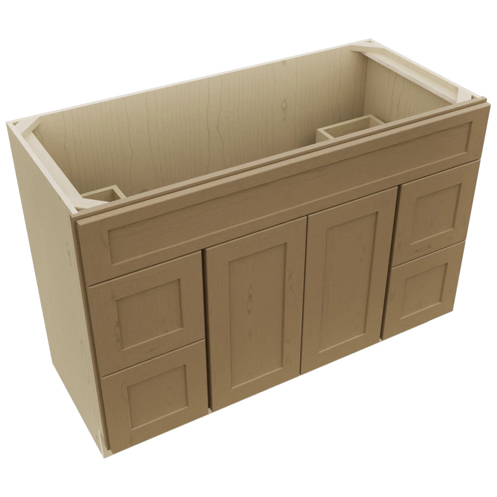 Fabuwood Galaxy Truffle VSD30DR Vanity Combo Cabinet, Top View