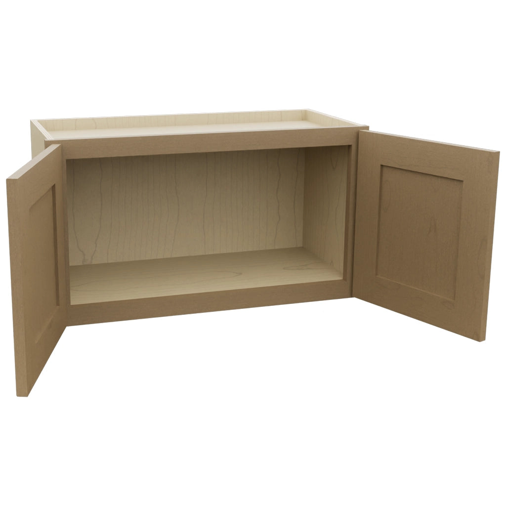 Fabuwood Galaxy Truffle W2715 Wall Standard Cabinet, Open View