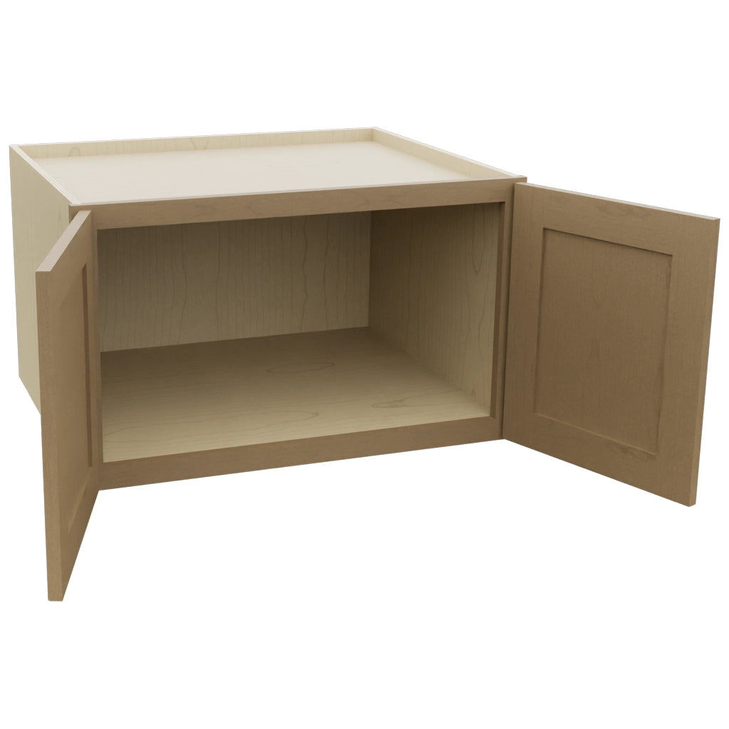 Fabuwood Galaxy Truffle W301824 Wall Deep Cabinet, Open View