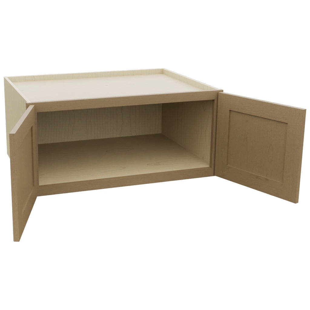 Fabuwood Galaxy Truffle W331524 Wall Deep Cabinet, Open View