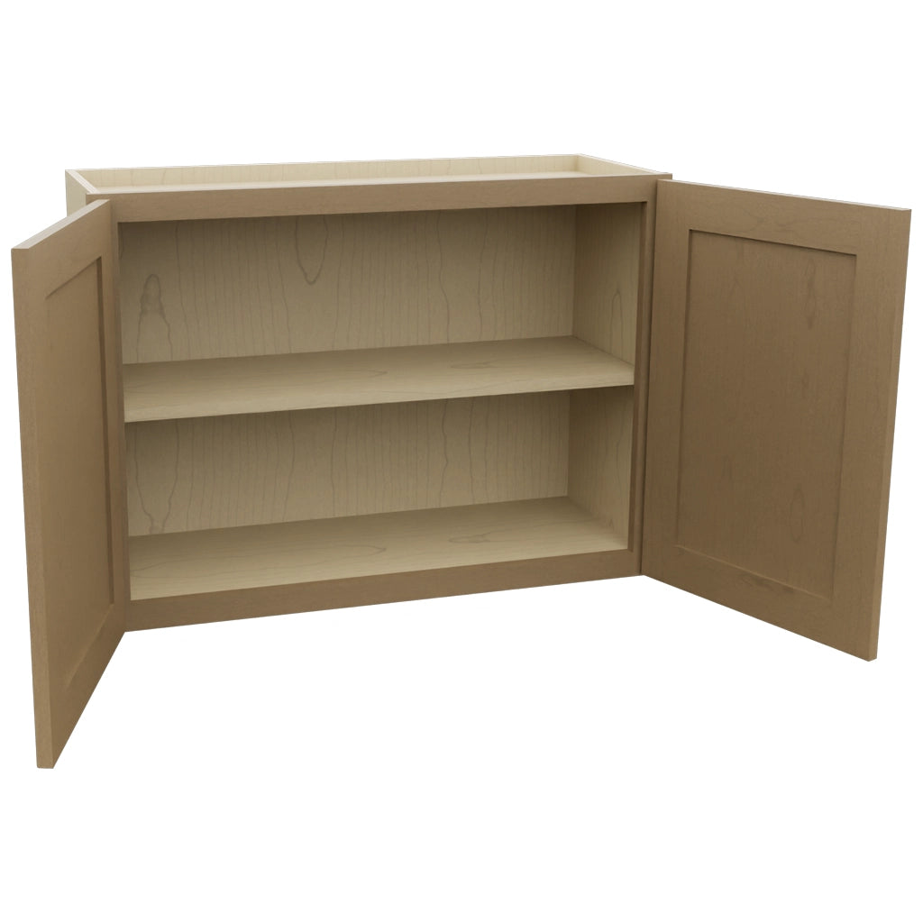 Fabuwood Galaxy Truffle W3324 Wall Standard Cabinet, Open View