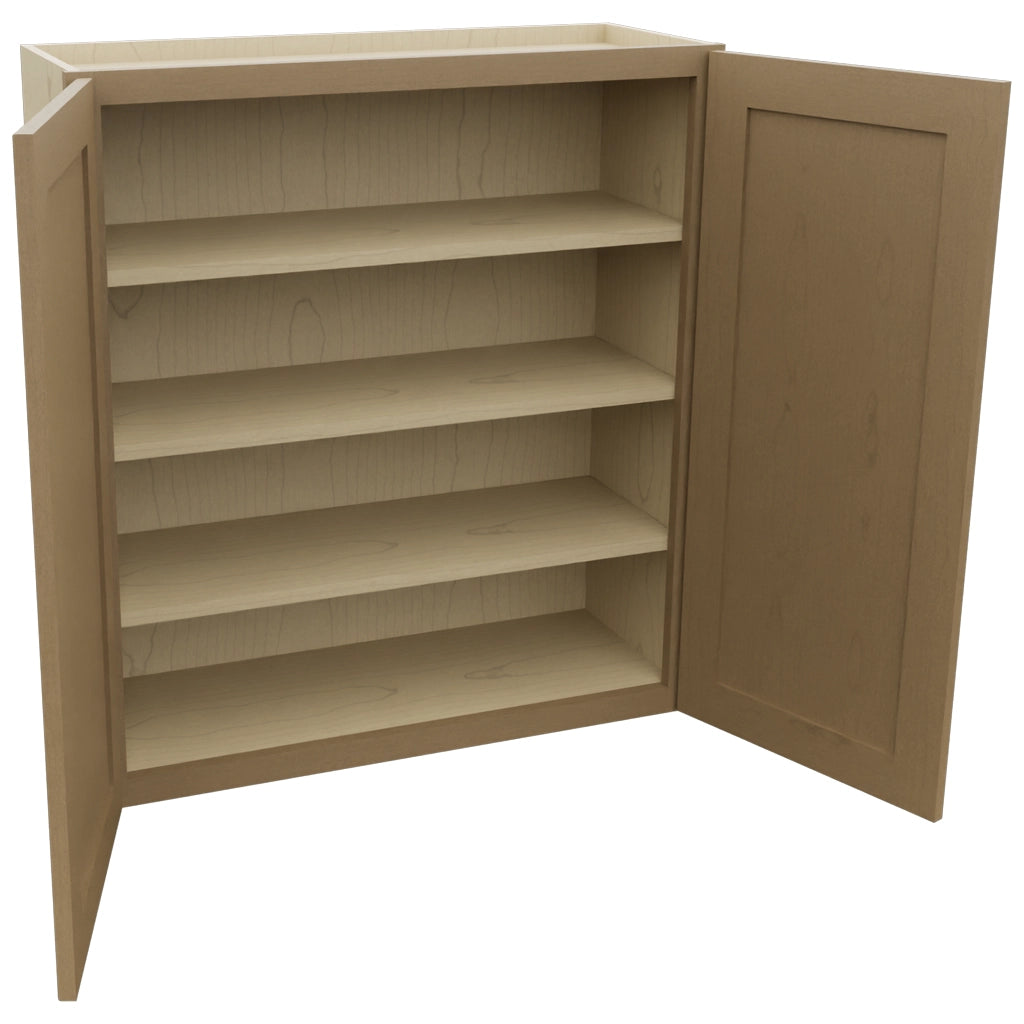 Fabuwood Galaxy Truffle W3336 Wall Standard Cabinet, Open View