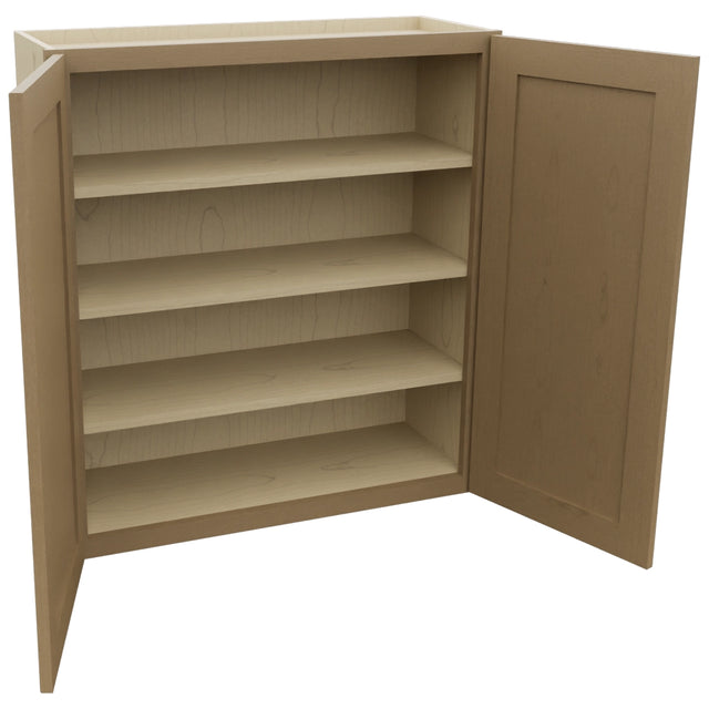 Fabuwood Galaxy Truffle W3336 Wall Standard Cabinet, Open View