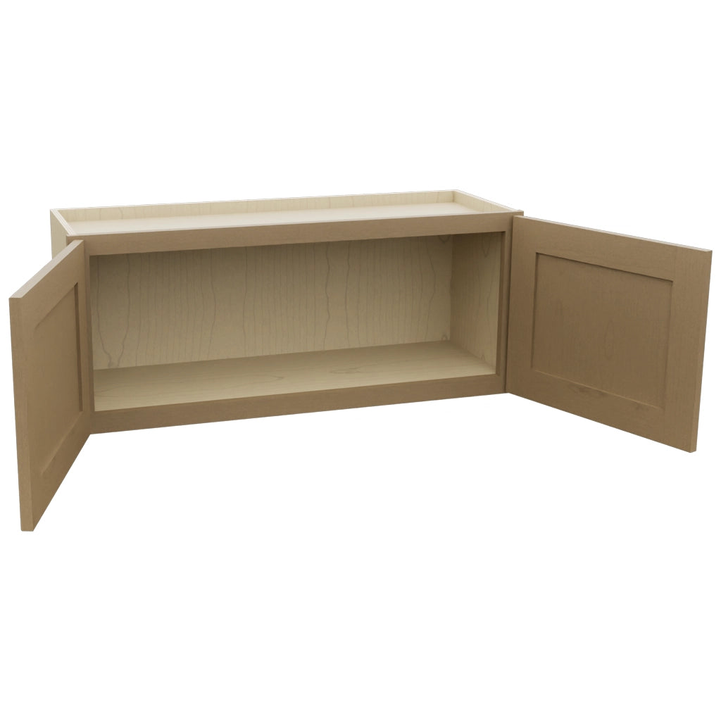 Fabuwood Galaxy Truffle W3615 Wall Standard Cabinet, Open View