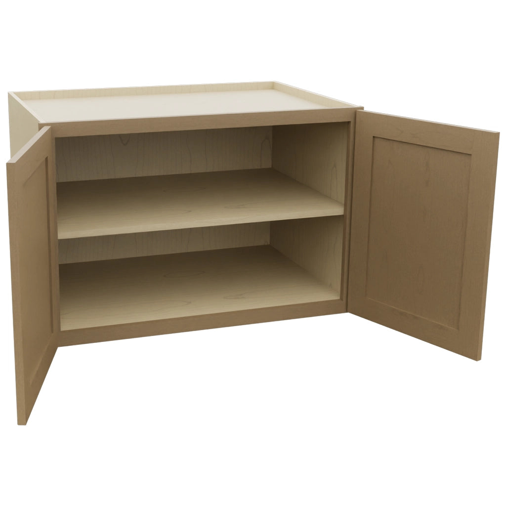 Fabuwood Galaxy Truffle W362424 Wall Deep Cabinet, Open View