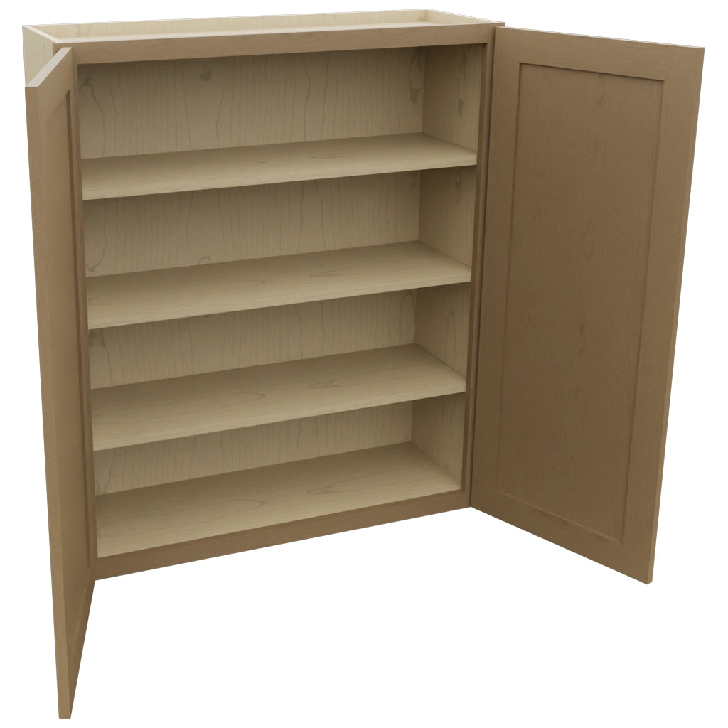 Fabuwood Galaxy Truffle W3642 Wall Standard Cabinet, Open View