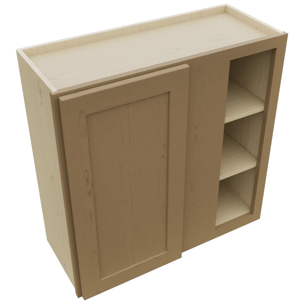 Fabuwood Galaxy Truffle WBC3030 Wall Corner Blind Cabinet, Top View