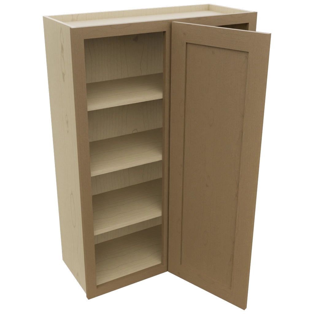 Fabuwood Galaxy Truffle WBC3042 Wall Corner Blind Cabinet, Open View