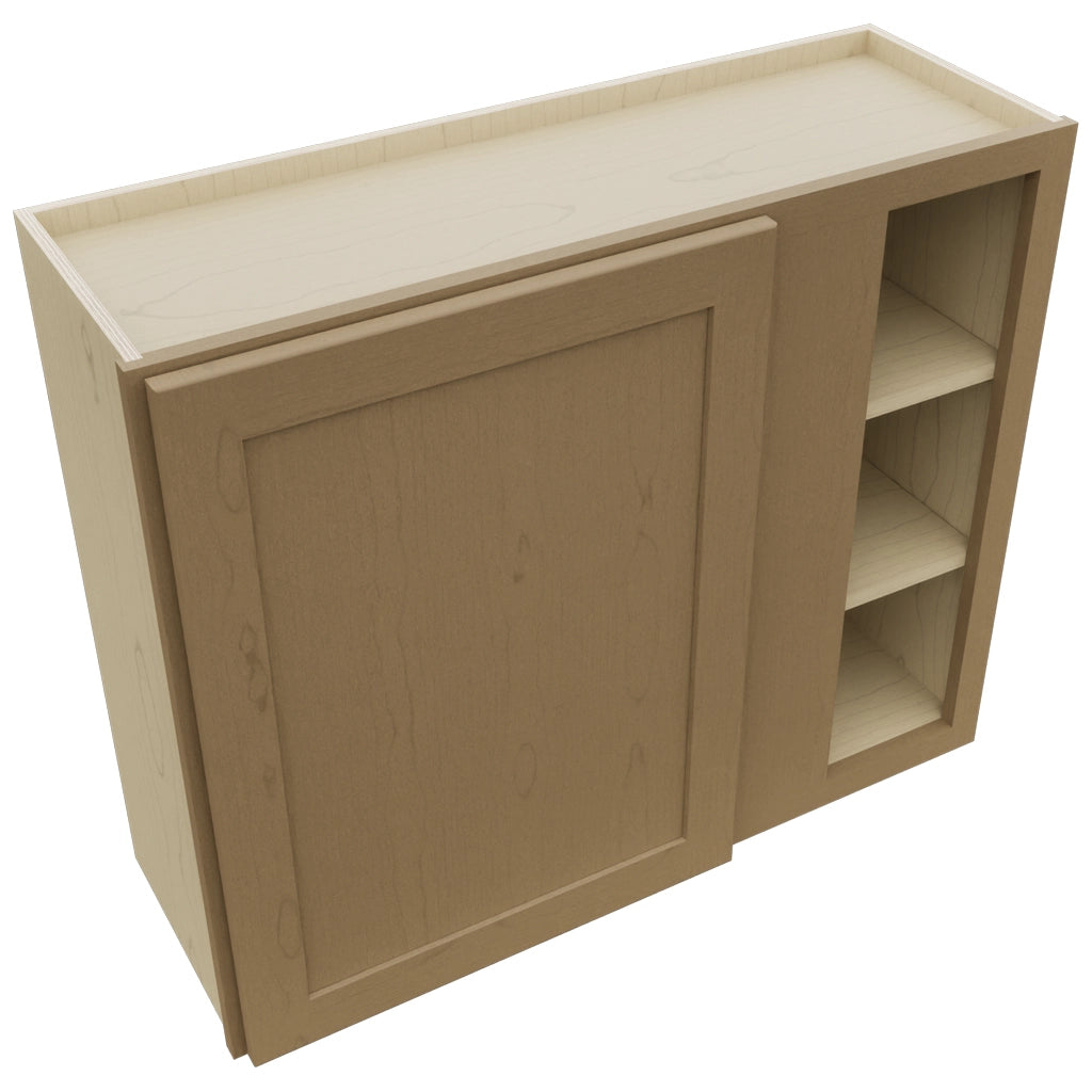 Fabuwood Galaxy Truffle WBC3630 Wall Corner Blind Cabinet, Top View
