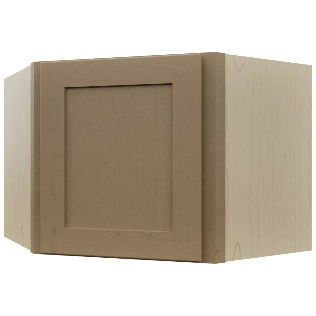 Fabuwood Galaxy Truffle WDC2418 Wall Corner Diagonal Cabinet, Front View