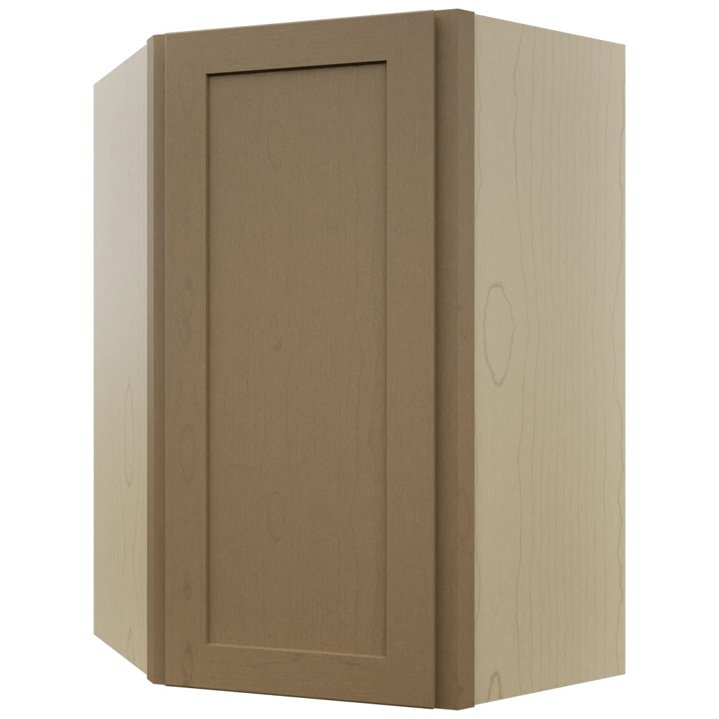 Fabuwood Galaxy Truffle WDC2436 Wall Corner Diagonal Cabinet, Front View