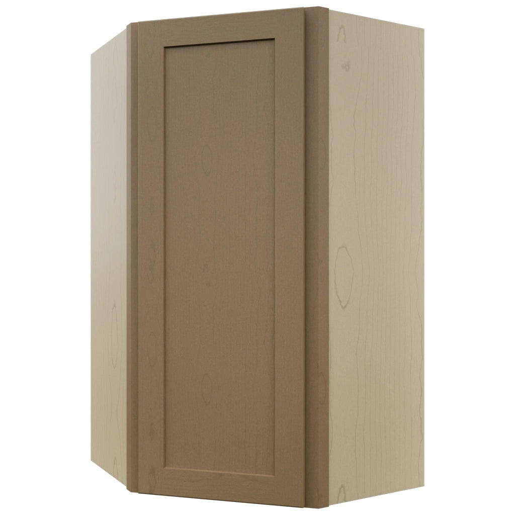 Fabuwood Galaxy Truffle WDC2442 Wall Corner Diagonal Cabinet, Front View