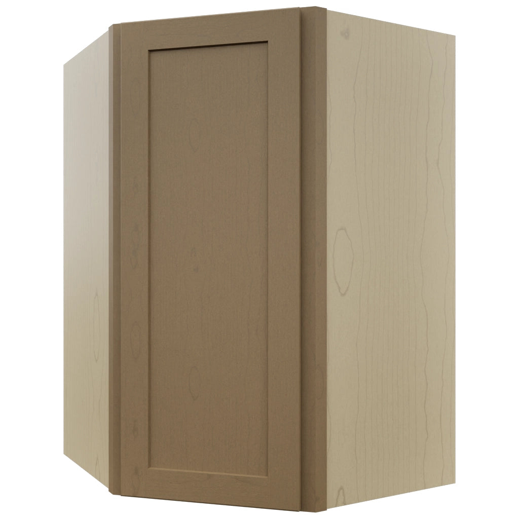 Fabuwood Galaxy Truffle WDC2739 Wall Corner Diagonal Cabinet, Front View