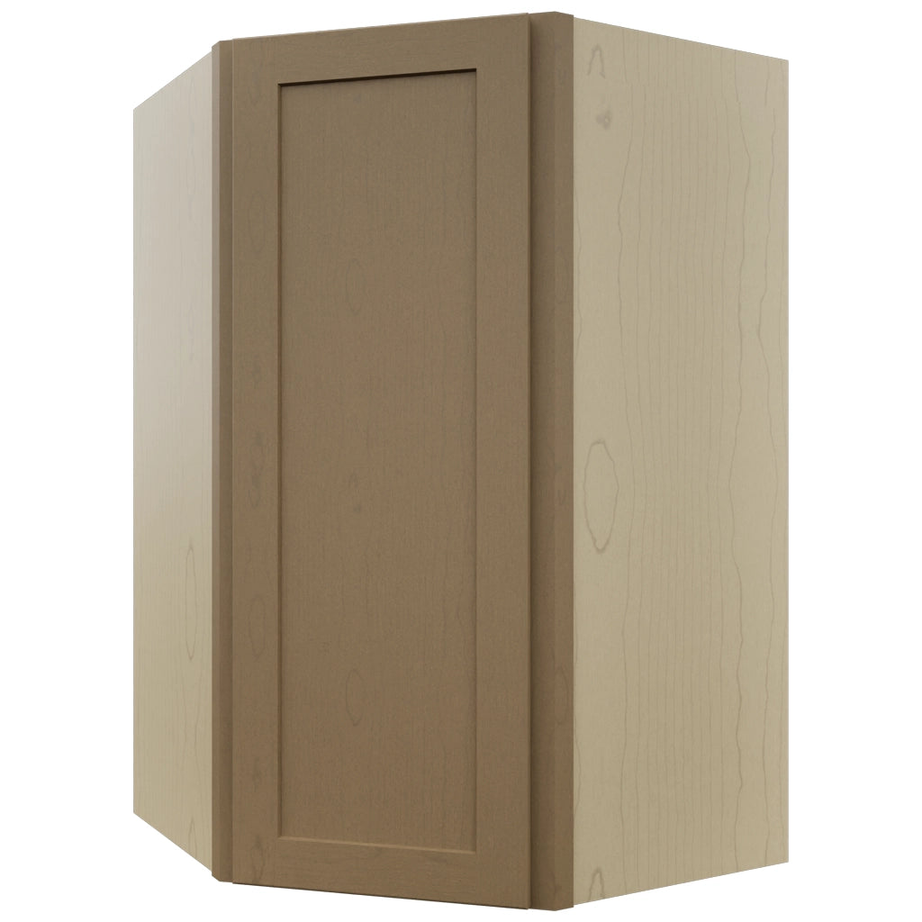 Fabuwood Galaxy Truffle WDC2742 Wall Corner Diagonal Cabinet, Front View