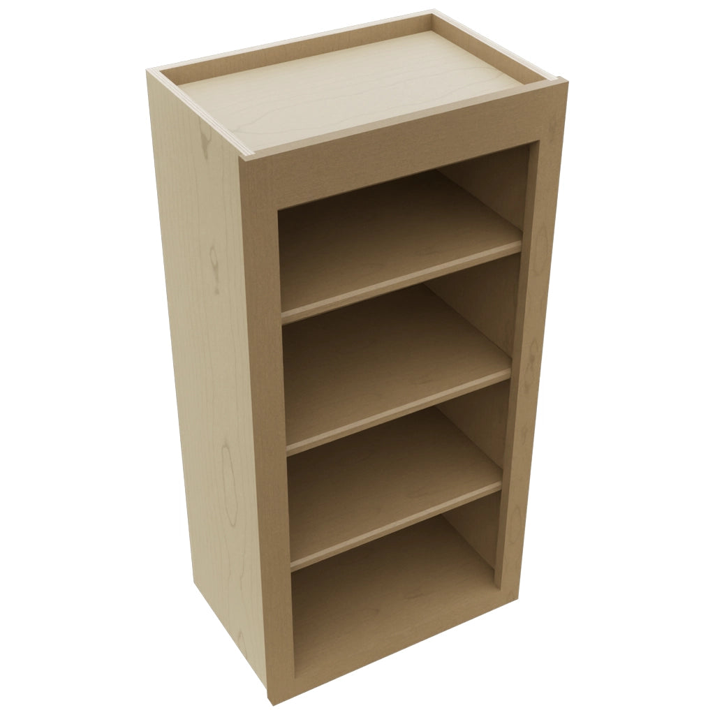 Fabuwood Galaxy Truffle WOS1836 Wall Open Shelf, Top View