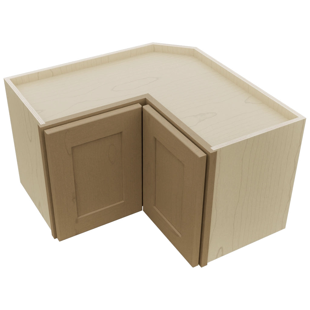 Fabuwood Galaxy Truffle WPC2415 Wall Corner Pie Cabinet, Top View