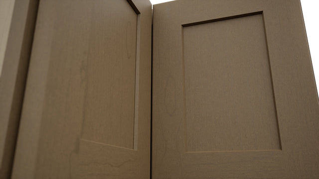 Fabuwood Galaxy Truffle WPC2415 Wall Corner Pie Cabinet, Detail View