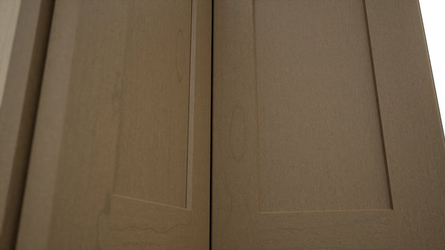 Fabuwood Galaxy Truffle WPC2418 Wall Corner Pie Cabinet, Detail View