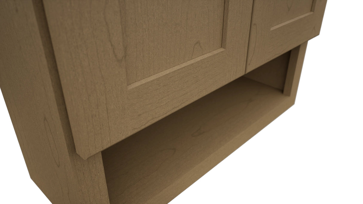 Fabuwood Galaxy Truffle WVS2430 Vanity Wall Storage, Detail View