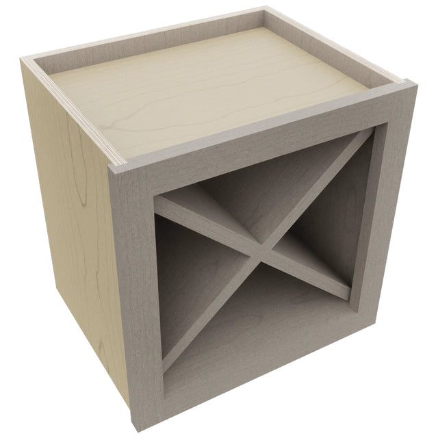 Fabuwood Horizon WR15X15 Wall Wine Rack, Top View