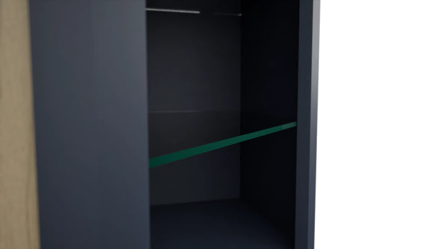 Fabuwood Indigo NDWDC2436 Wall Corner Diagonal No Door Cabinet, Detail View