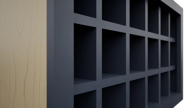 Fabuwood Indigo WR3018 Wall Wine Rack, Detail View