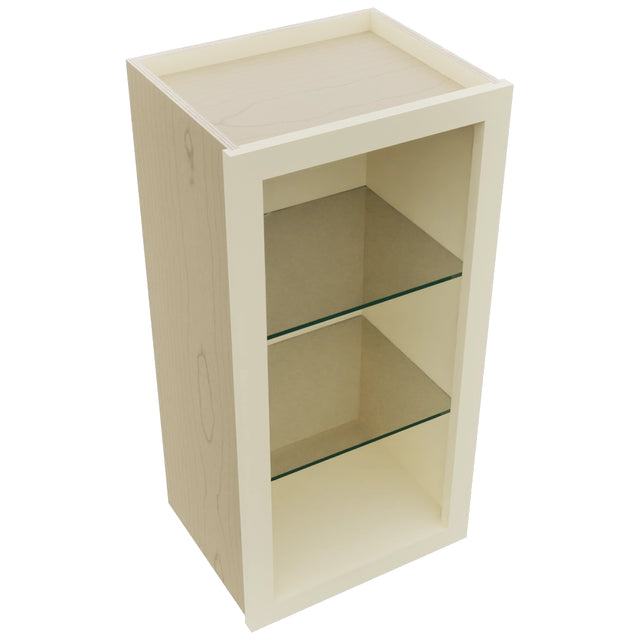 Fabuwood Linen NDW1530 Wall Standard No Door Cabinet, Top View