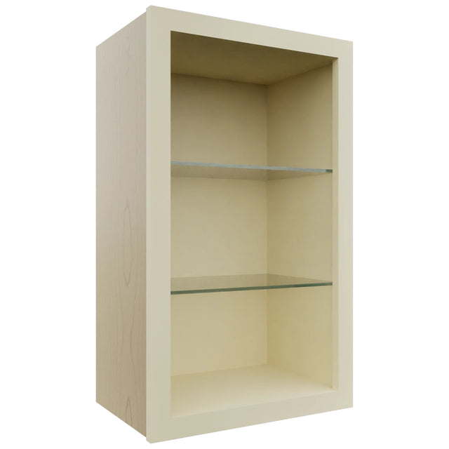 Fabuwood Linen NDW1830 Wall Standard No Door Cabinet, Front View