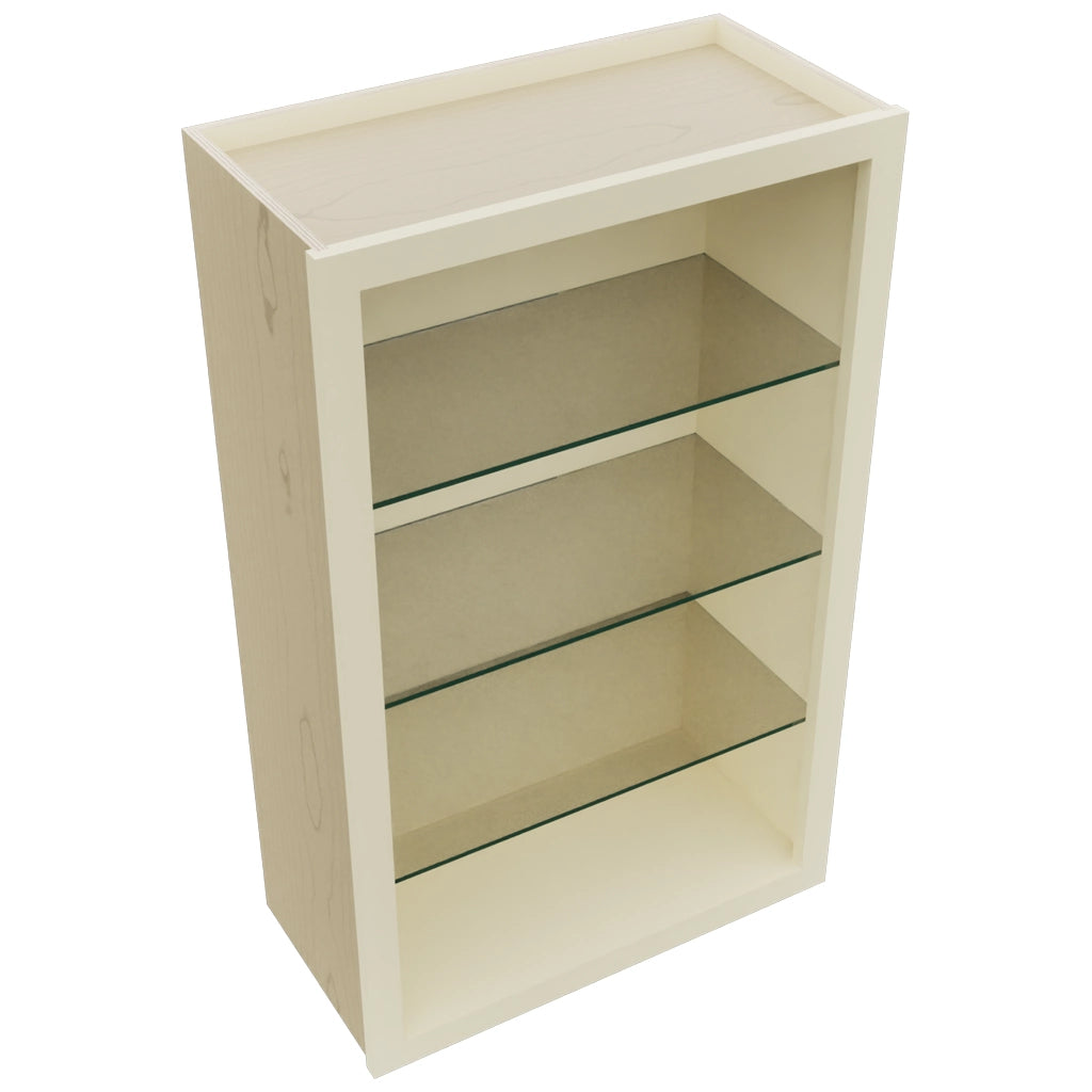 Fabuwood Linen NDW2439 Wall Standard No Door Cabinet, Top View
