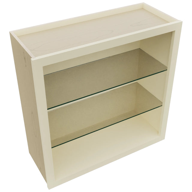 Fabuwood Linen NDW3030 Wall Standard No Door Cabinet, Top View
