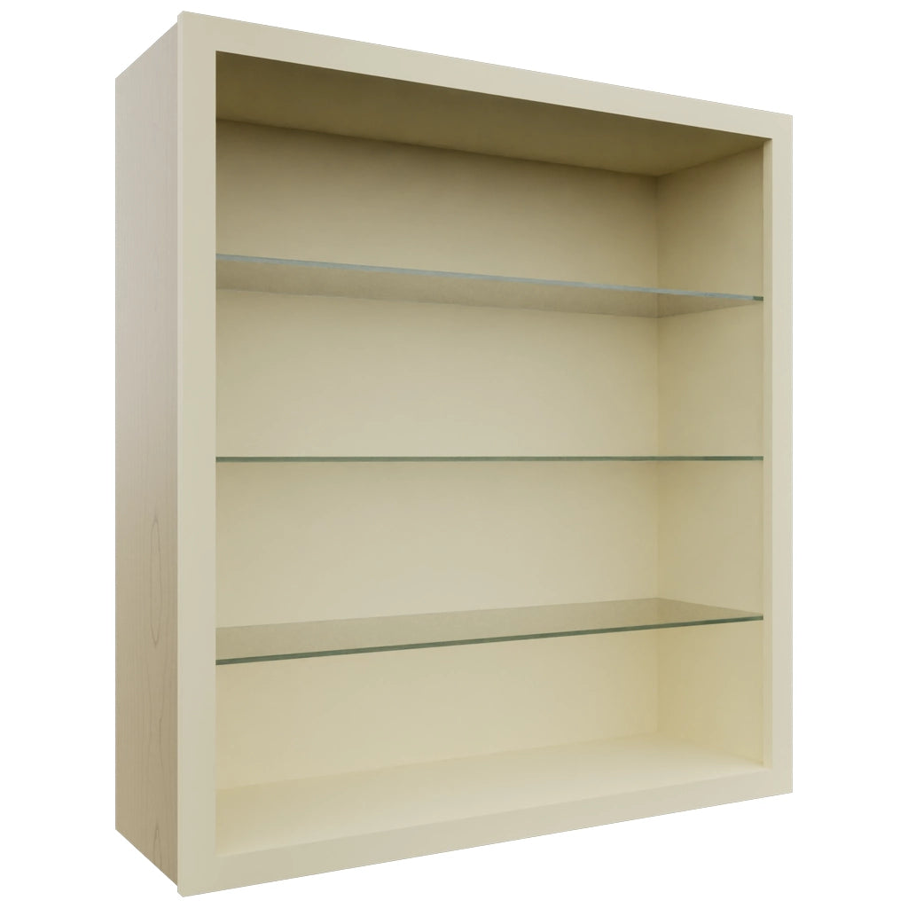 Fabuwood Linen NDW3639 Wall Standard No Door Cabinet, Front View