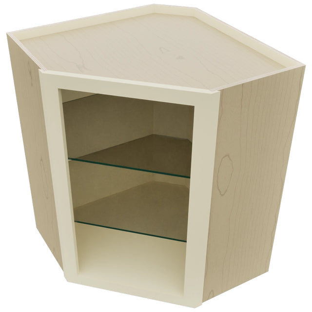 Fabuwood Linen NDWDC2430 Wall Corner Diagonal No Door Cabinet, Top View