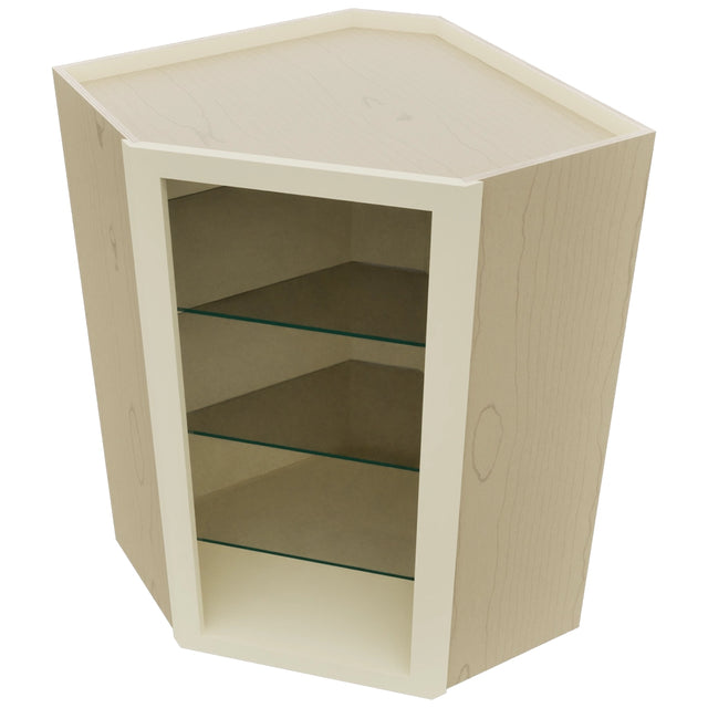 Fabuwood Linen NDWDC2436 Wall Corner Diagonal No Door Cabinet, Top View